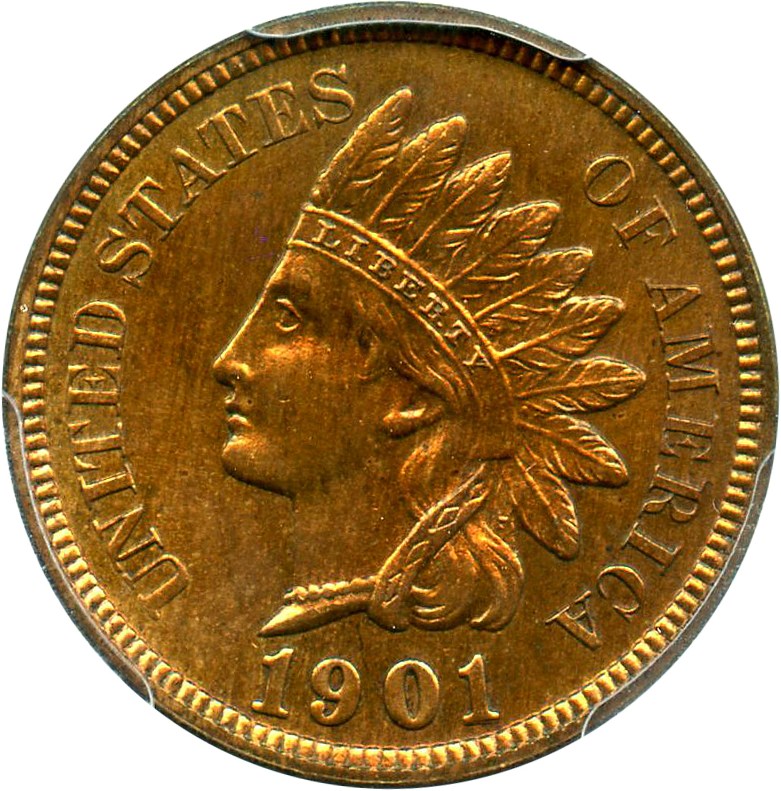 image for: 1901 1c PCGS Proof 64 RB - No Reserve!