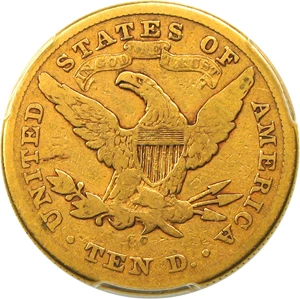 image for: 1875-CC $10 PCGS/CAC Good-6