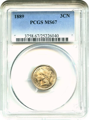 image for: 1889 3cN PCGS MS67