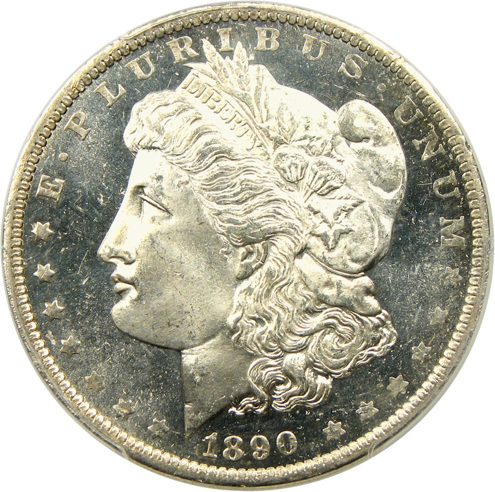 image for: 1890-O $1 PCGS/CAC MS65 DMPL