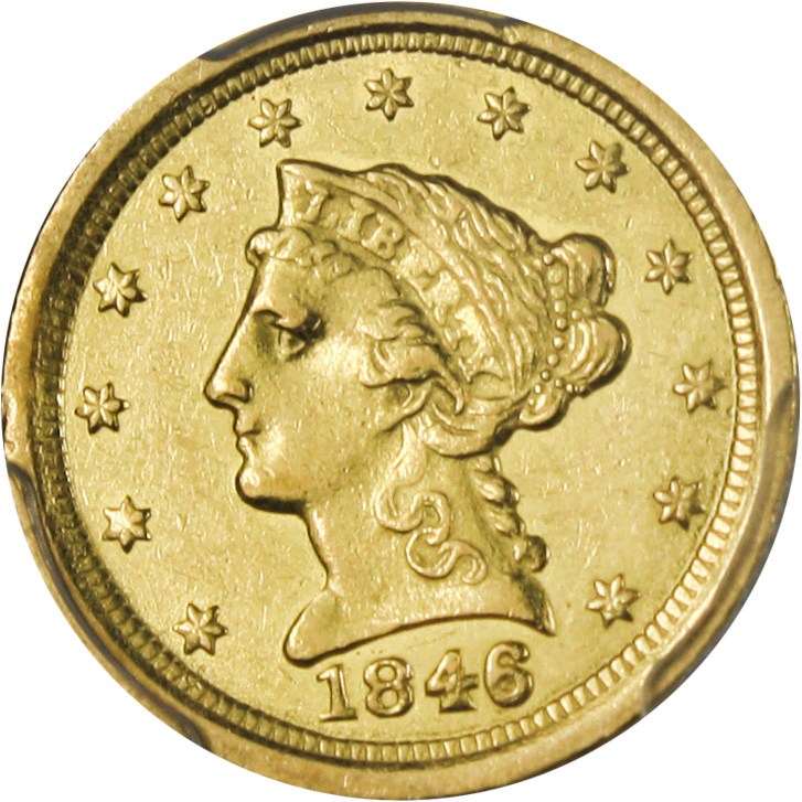 image for: 1846-O $2 1/2 PCGS/CAC AU58