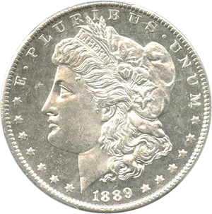 image for: 1889 $1 PCGS/CAC MS64 DMPL