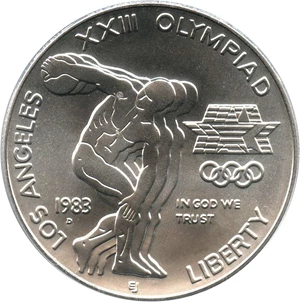 image for: 1983-D Olympic $1 PCGS MS69 - No Reserve!
