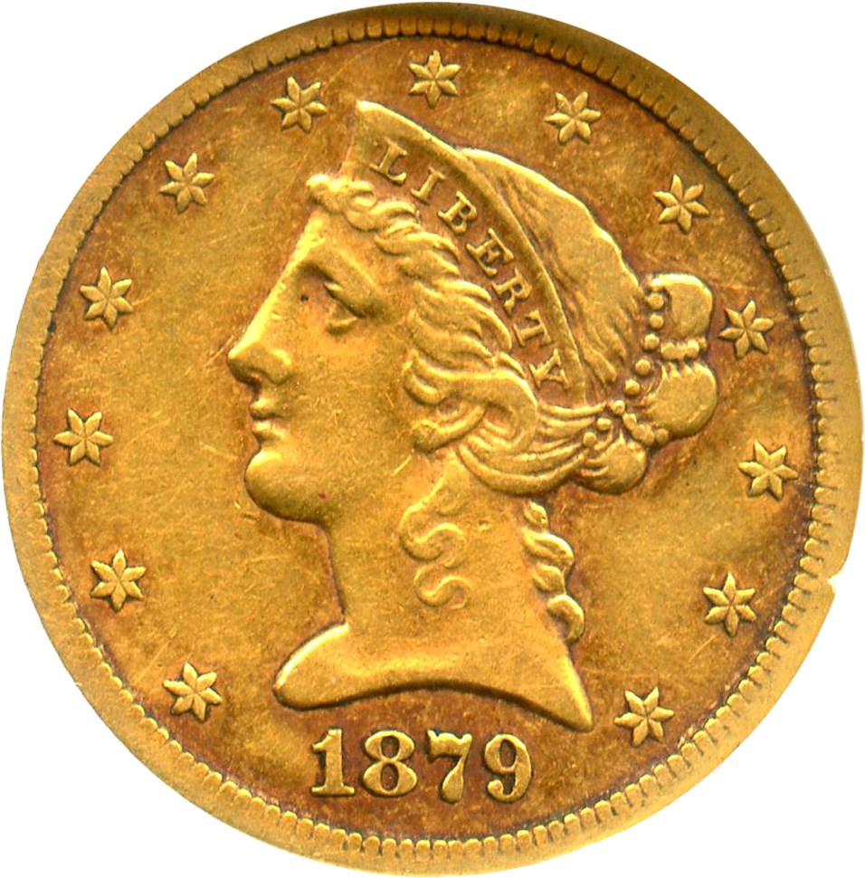 image for: 1879-CC $5 NGC VF30 