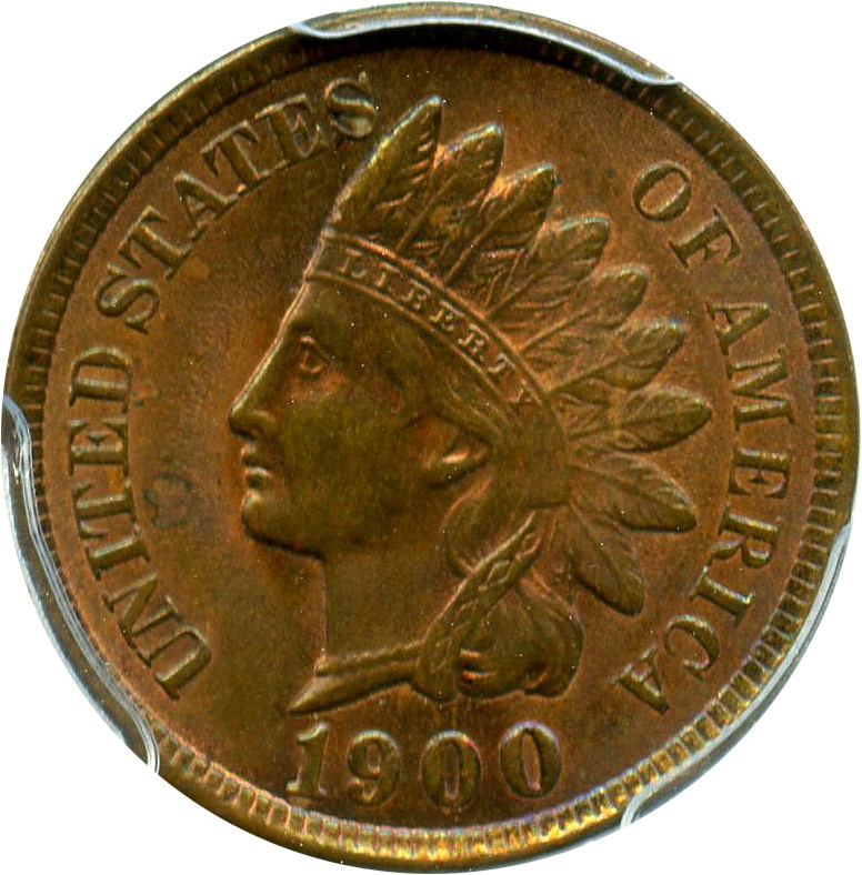 image for: 1900 1c PCGS MS63 RB