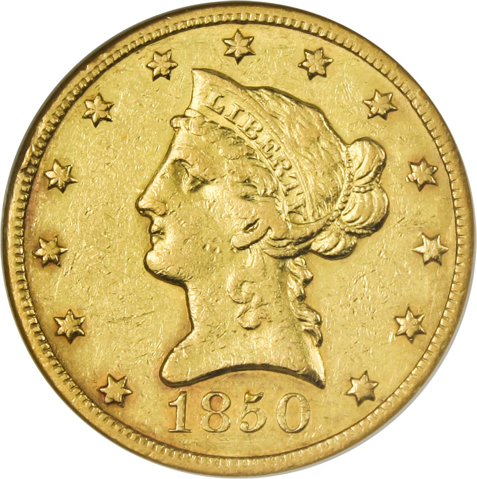 image for: 1850-O $10 NGC XF45  - Scarce New Orleans Gold Eagle