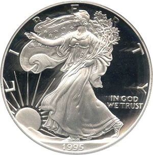 image for: 1995-P Silver Eagle $1 PCGS Proof 69 DCAM - No Reserve!