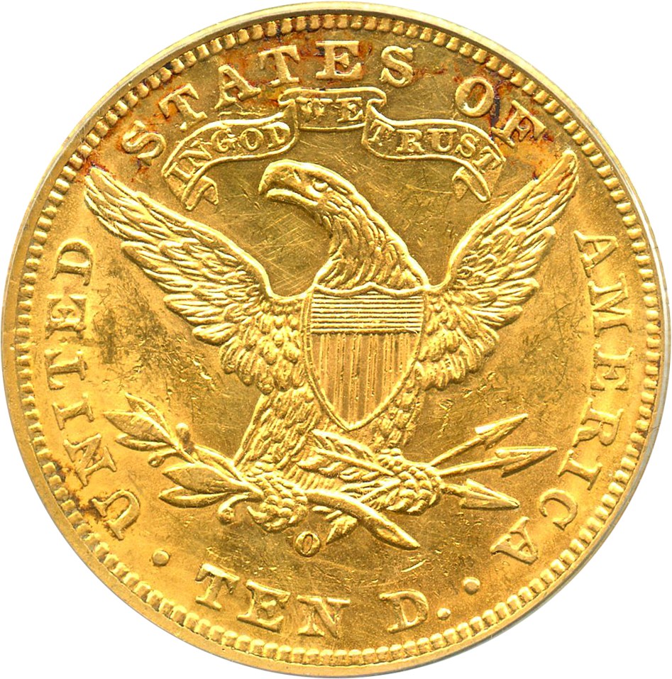image for: 1899-O $10 PCGS/CAC AU58