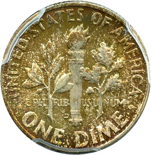 image for: 1958-D 10c PCGS MS66+