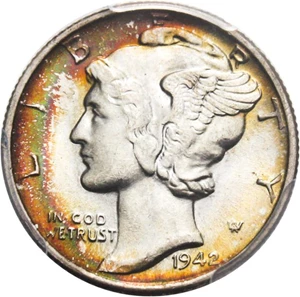 image for: 1942 10c PCGS MS65
