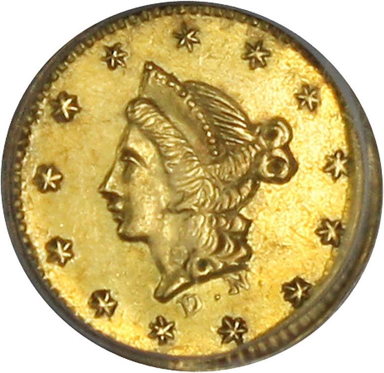image for: California Gold: 1853 50c PCGS AU55 (BG-409)