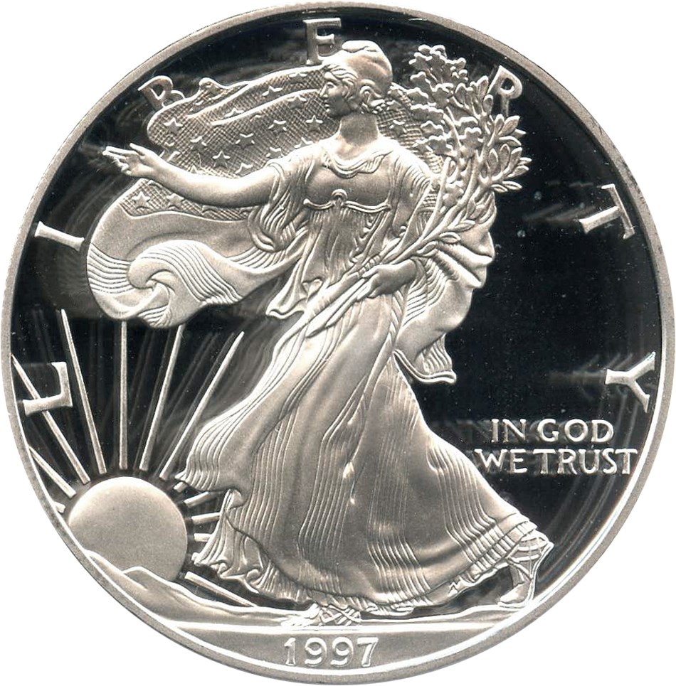 image for: 1997-P Silver Eagle $1 PCGS Proof 69 DCAM - No Reserve!