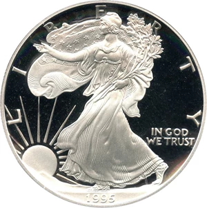 image for: 1995-P Silver Eagle $1 PCGS Proof 69 DCAM - No Reserve!