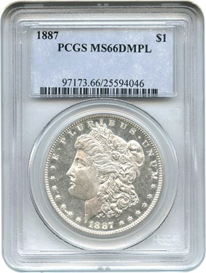 image for: 1887 $1 PCGS MS66 DMPL - No Reserve!