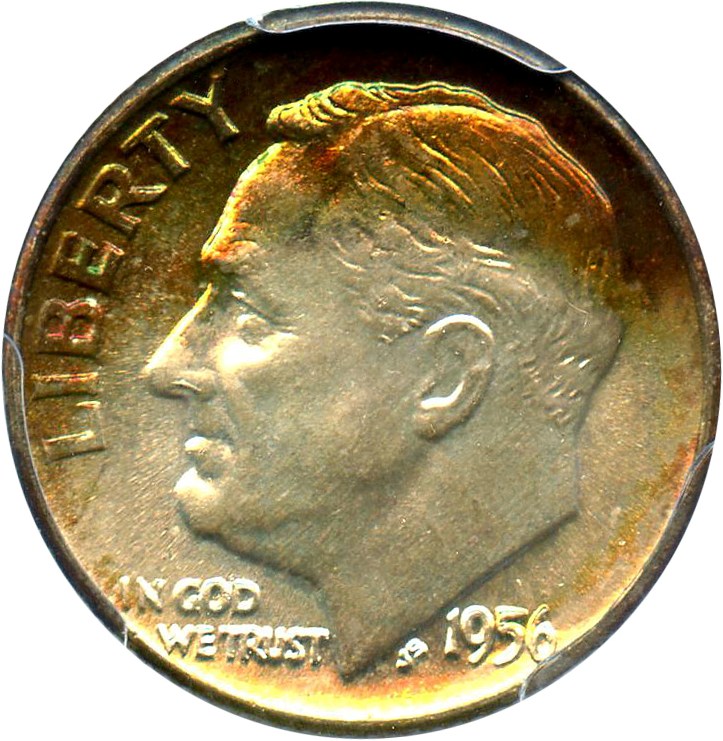 image for: 1956-D 10c PCGS MS66