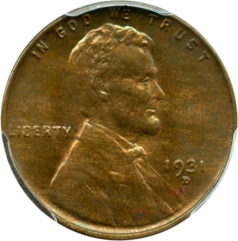 image for: 1931-D 1c PCGS MS63 BN