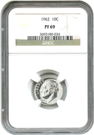 image for: 1962 10c NGC Proof 69