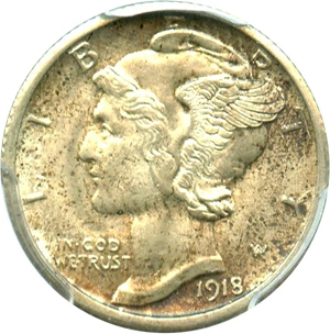 image for: 1918-S 10c PCGS MS63