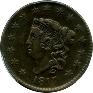 image for: 1817 1c PCGS VF35 (15 Stars)