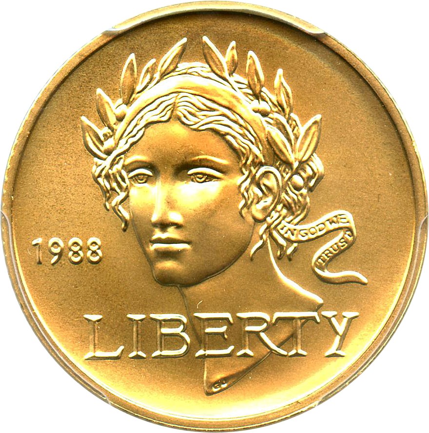 image for: 1988-W Olympic $5 PCGS MS69 - No Reserve!