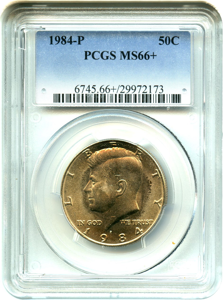 image for: 1984-P 50c PCGS MS66+