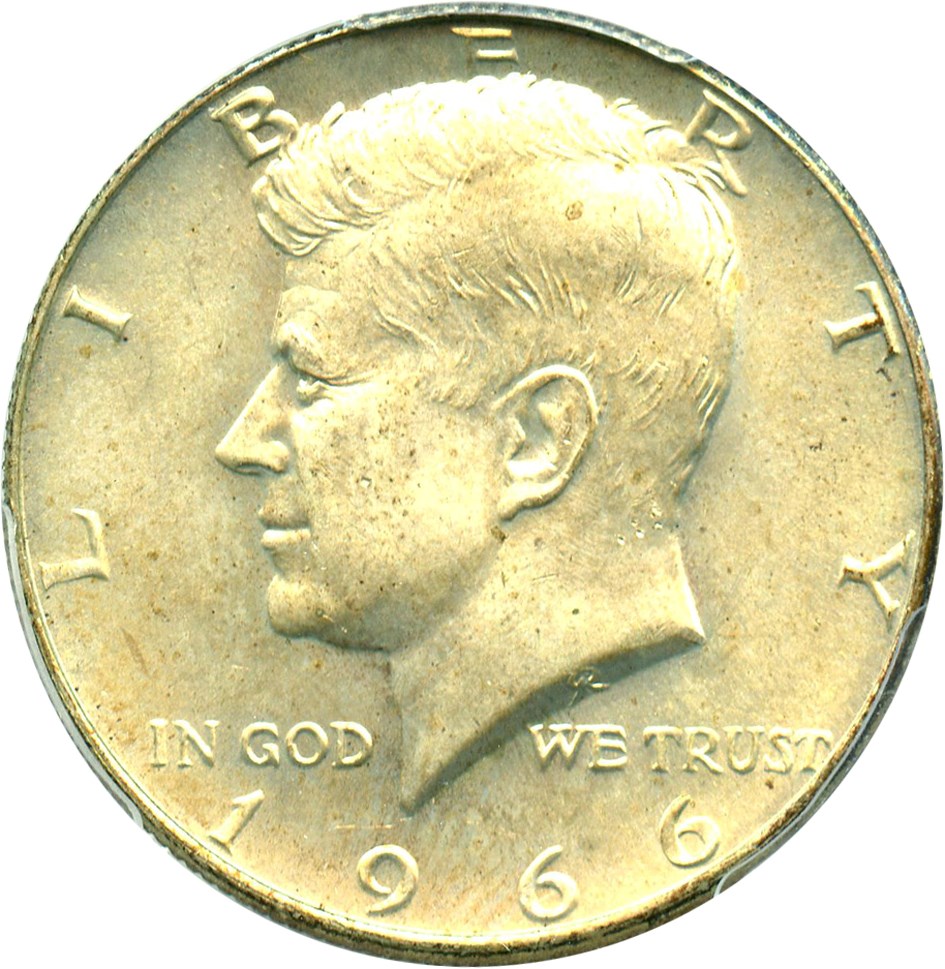 image for: 1966 50c PCGS MS65