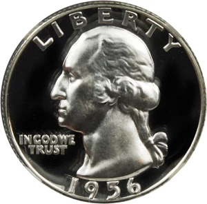 image for: 1956 25c NGC Proof 68 DCAM