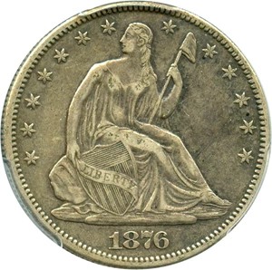image for: 1876-CC 50c PCGS XF40