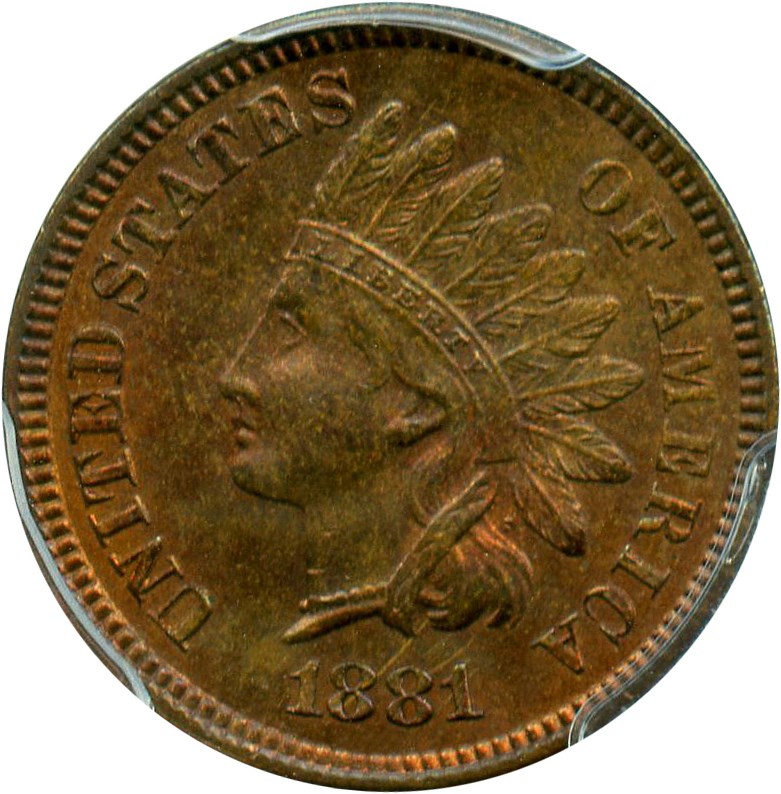 image for: 1881 1c PCGS MS64 BN
