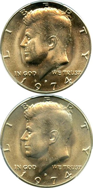 image for: Investor Lot of 1974-D 50c: All PCGS MS66 (2 Coins) - No Reserve!