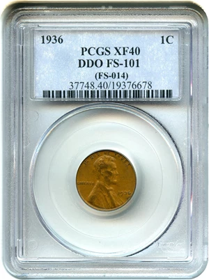 image for: 1936 1c PCGS XF40 (Doubled Die Obverse, FS-101)