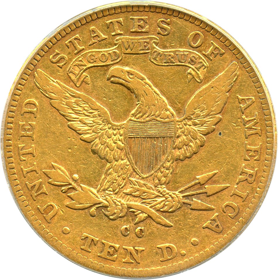 image for: 1884-CC $10 PCGS/CAC VF30