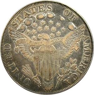 image for: 1798 $1 PCGS/CAC VF35 (Large Eagle, Knob 9, 10 Arrows)