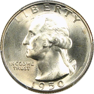 image for: 1950-S/D 25c PCGS/CAC MS66