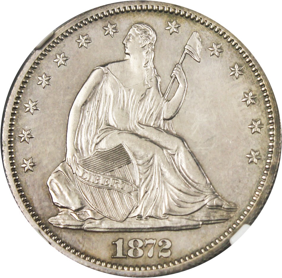 image for: 1872 50c NGC/CAC Proof 64