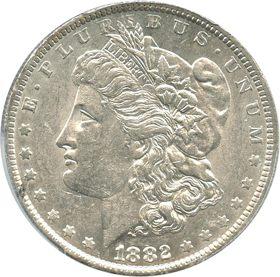 image for: 1882-O/S $1 PCGS AU55 (Weak)