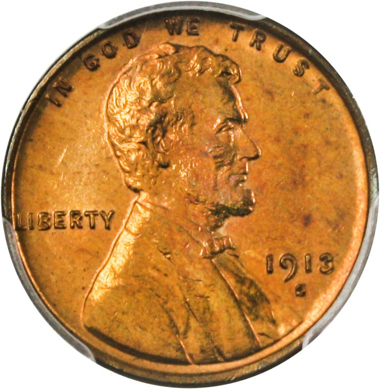 image for: 1913-S 1c PCGS/CAC MS63 RB - No Reserve!