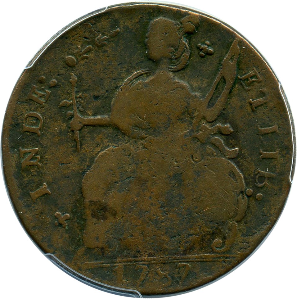 image for: 1787 Connecticut PCGS F15 (Draped Bust Left) - No Reserve!