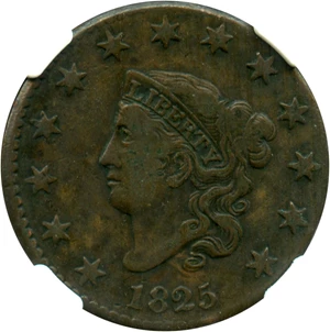 image for: 1825 1c NGC VF25 BN - No Reserve!