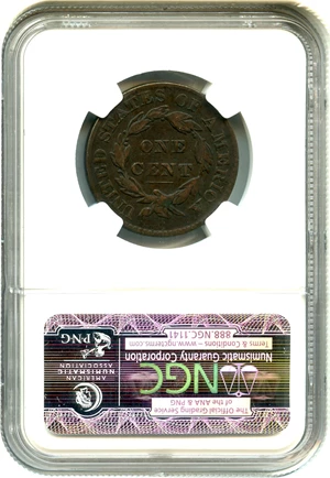 image for: 1828 1c NGC F12 BN (Small Wide Date)