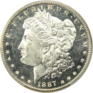 image for: 1887 $1 PCGS/CAC MS65 DMPL