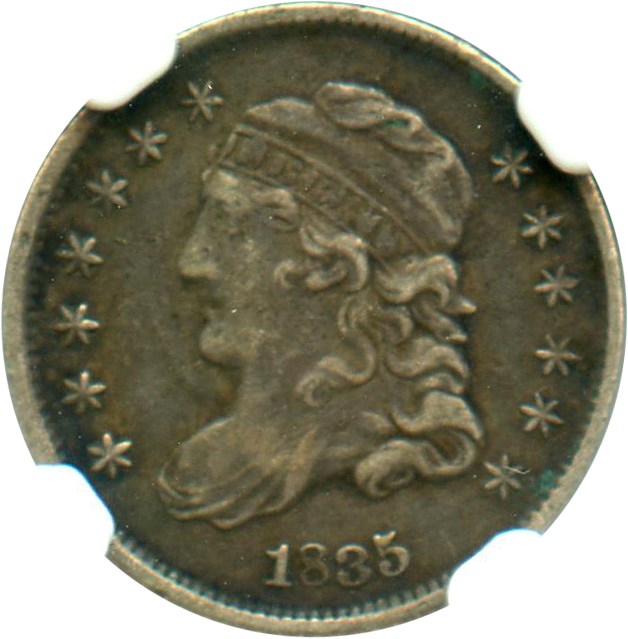 image for: 1835 H10c NGC VF25 (Small Date, Small 5C)
