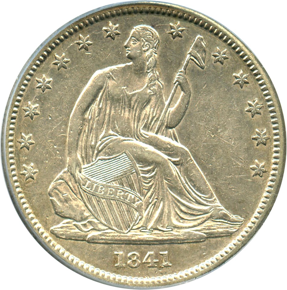 image for: 1841 50c PCGS AU50