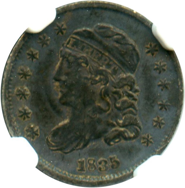 image for: 1835 H10c NGC VF35 (Small Date, Small 5C) - No Reserve!
