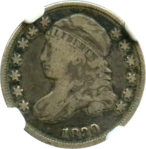 image for: 1830 10c NGC VF20 (Medium 10C, JR-7)