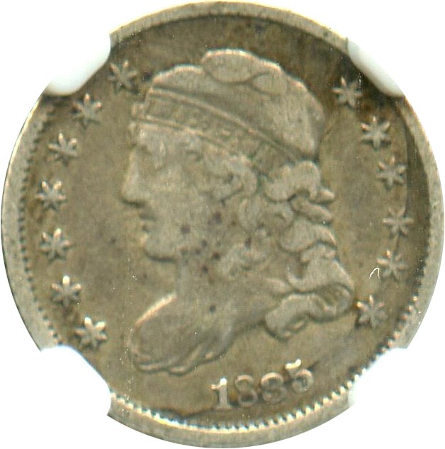 image for: 1835 H10c NGC VF25 (Small Date, Small 5C)