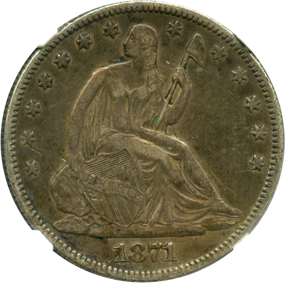 image for: 1871 50c NGC VF35