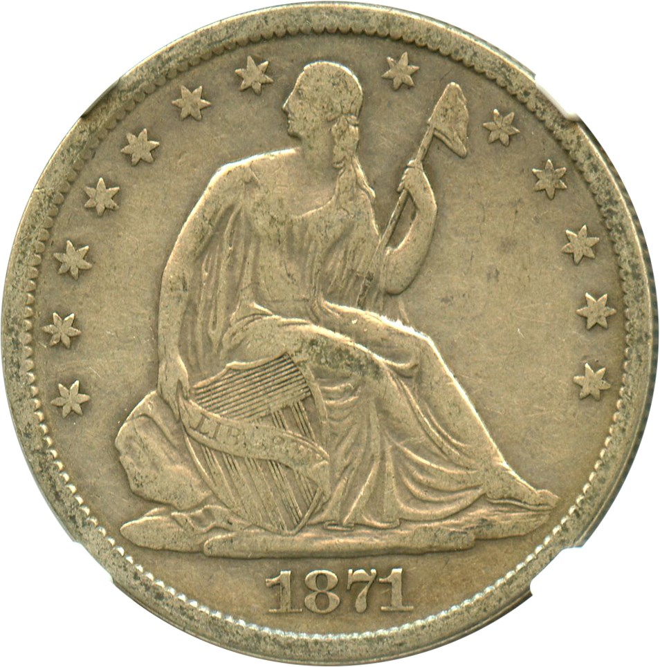 image for: 1871-S 50c NGC VF30
