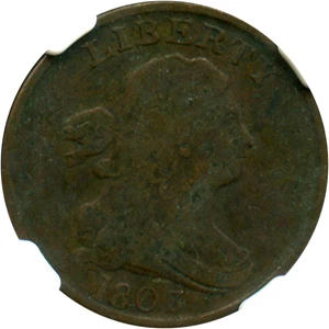 image for: 1803 1/2c NGC F12 BN