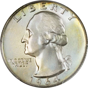 image for: 1964-D 25c PCGS/CAC MS67